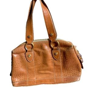 Leather Michael kors purse / animal print / shoulder bag